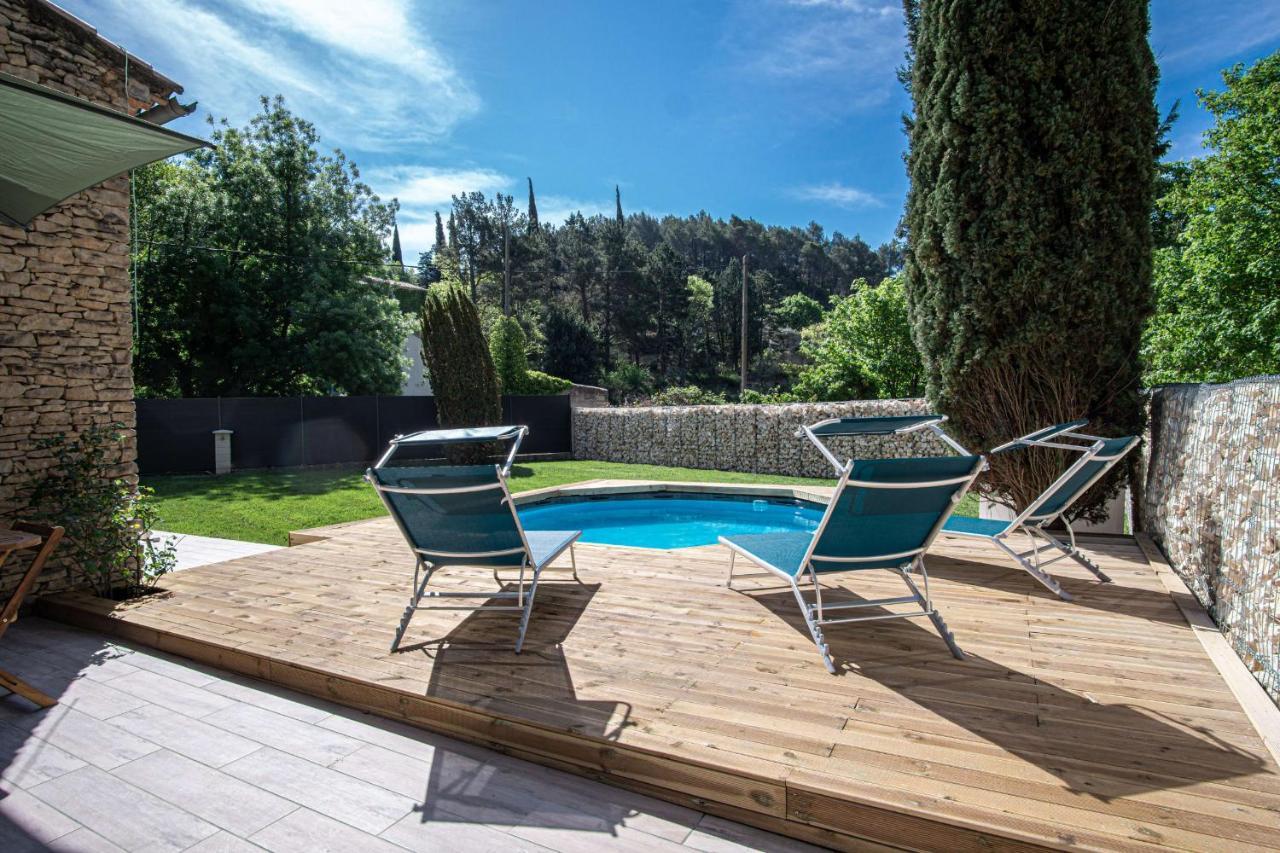 Maison idéale pour les familles avec piscine privée - Fontaine-de-Vaucluse Extérieur photo
